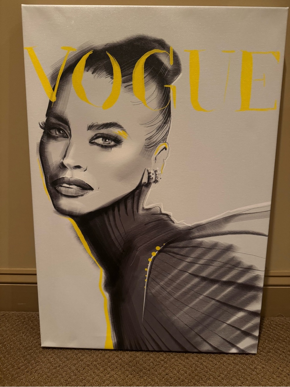 Yellow Vogue Canvas
